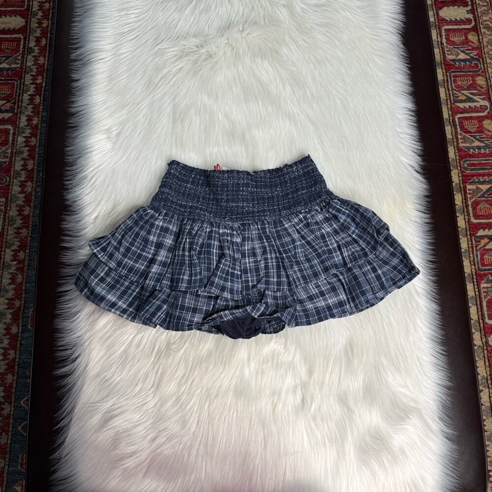BDG Urban Outfitters Blue Plaid Tilly Skort - Picture 7 of 9